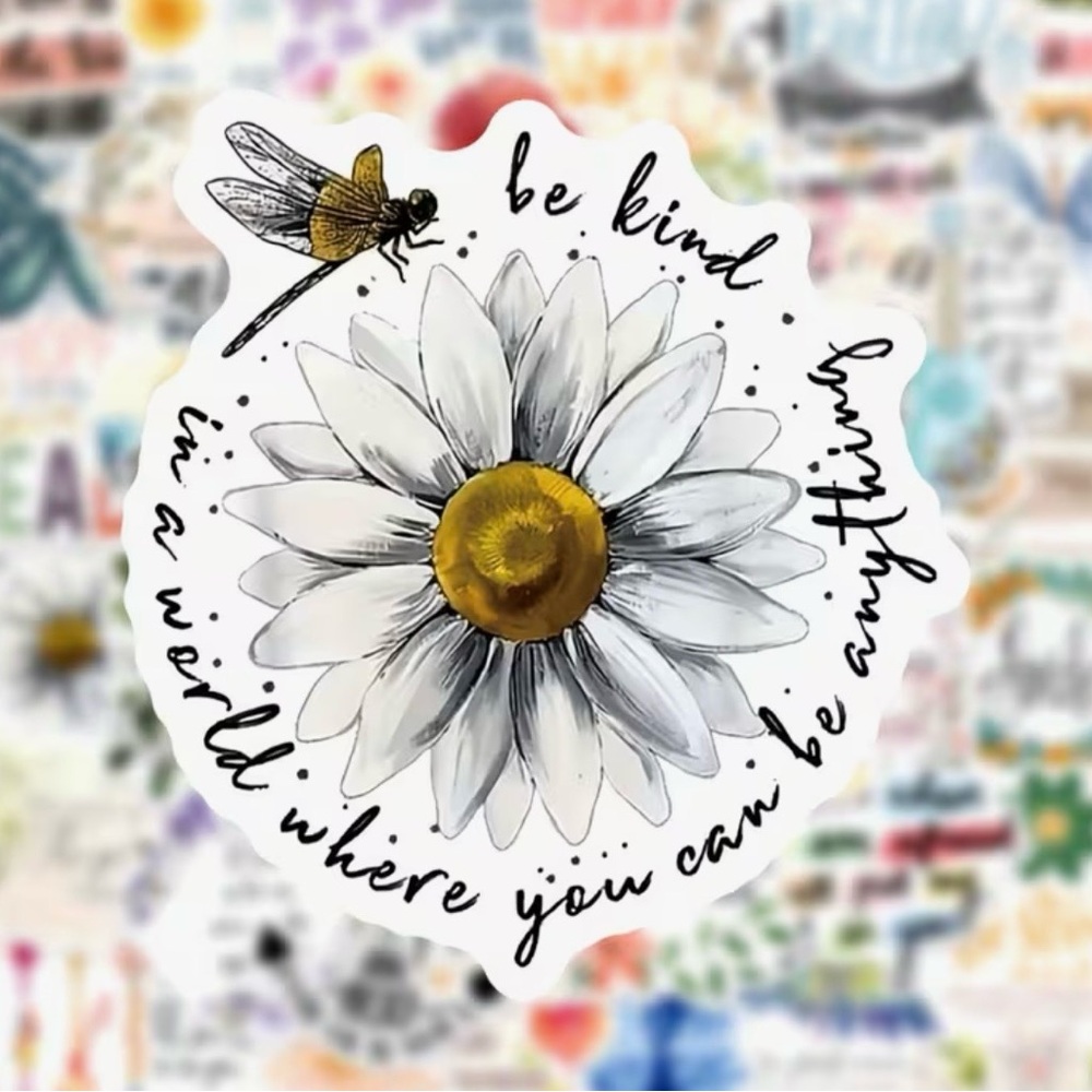 50 Inspirational Floral Faith Stickers Scripture Religious Nature - Picture 4 of 6